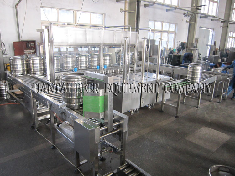 <b>Automatic beer keg filling and washing equipment</b>